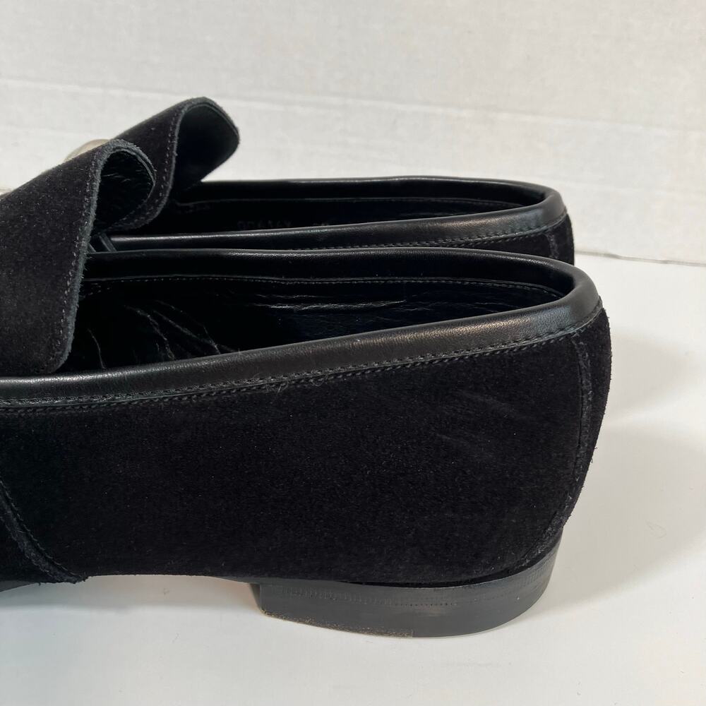 Ermenegildo Zegna Men’s 8.5 Black Suede Slip-On Horsebit Loafers Italian Made - Picture 3 of 16